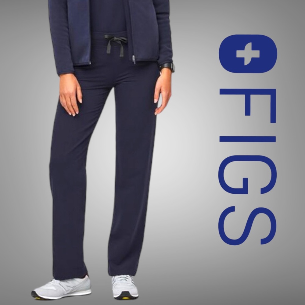 FIGS Livingston Basic Scrub Pants Navy Blue Medical Style: T21003 Size: Small